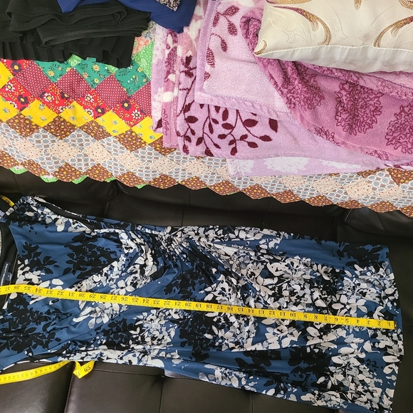 American Living Rouched Front Floral Dress size 12 - Picture 7 of 7